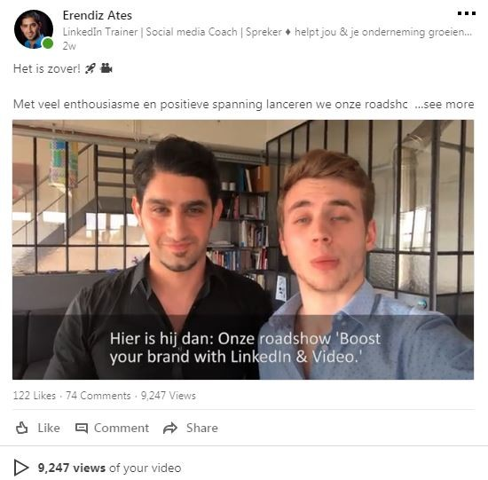 linkedin video