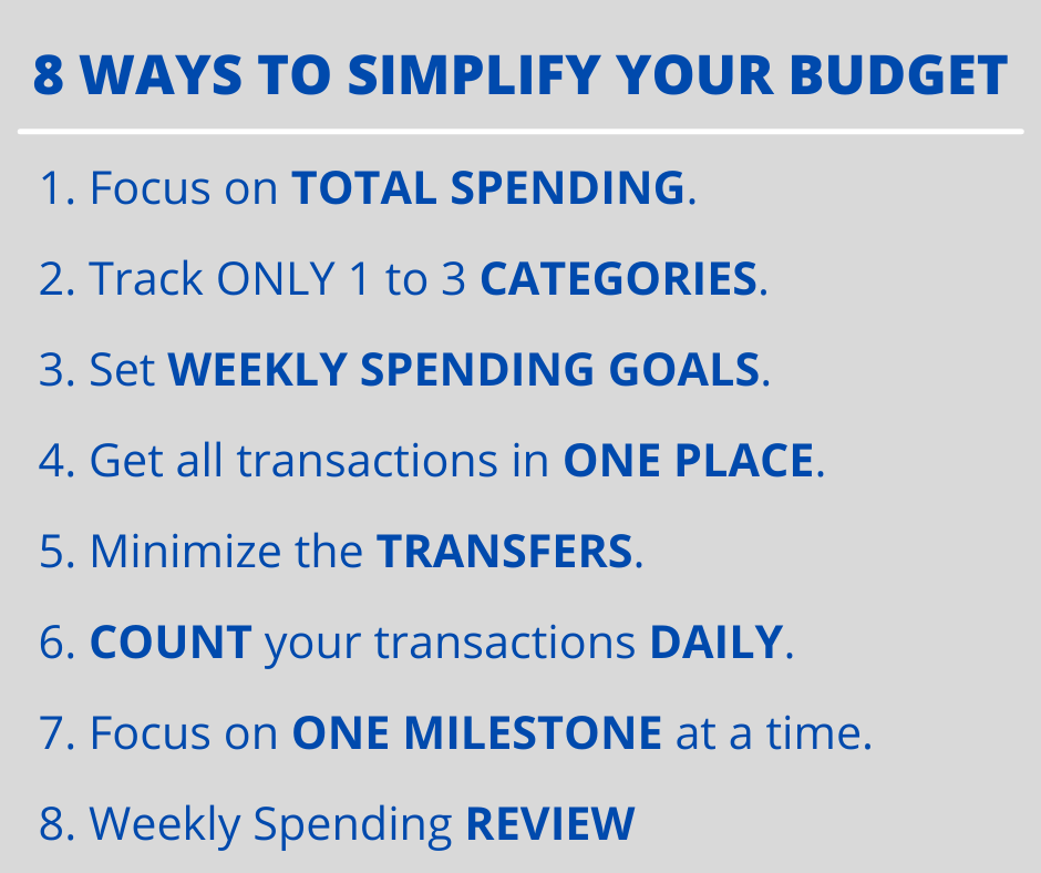 8 ways to simplify your budget