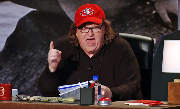 Leftist activist and film maker Michael Moore (Photo: Screenshot)