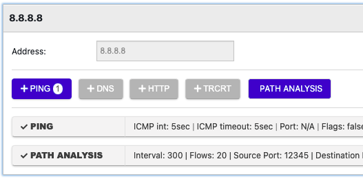 Monitor a custom target DNS