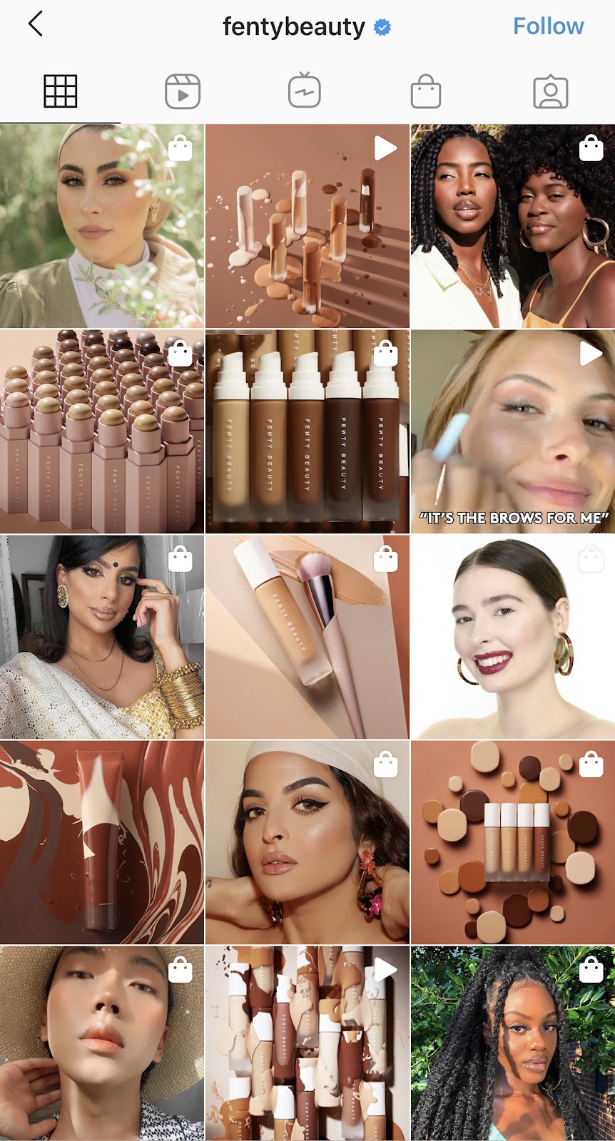 instagram beauty brands