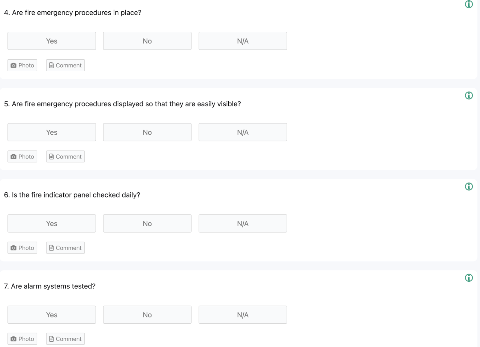 Fire Safety Inspection Checklist  - GoAudits Inspection Software - Image 