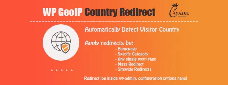 Plugin WordPress de redirecionamento de país WP GeoIP