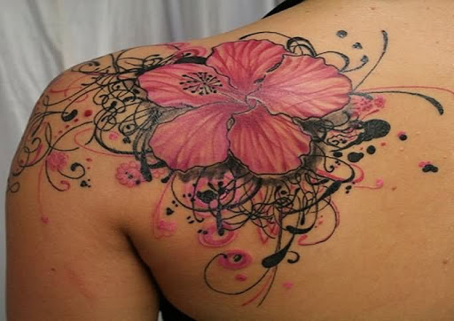 50 ลายสักดอกชบา  สวยเหมาะกับทุกเพศ ทุกวัย