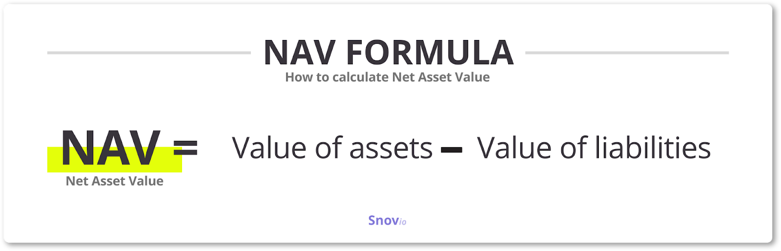 NAV formula