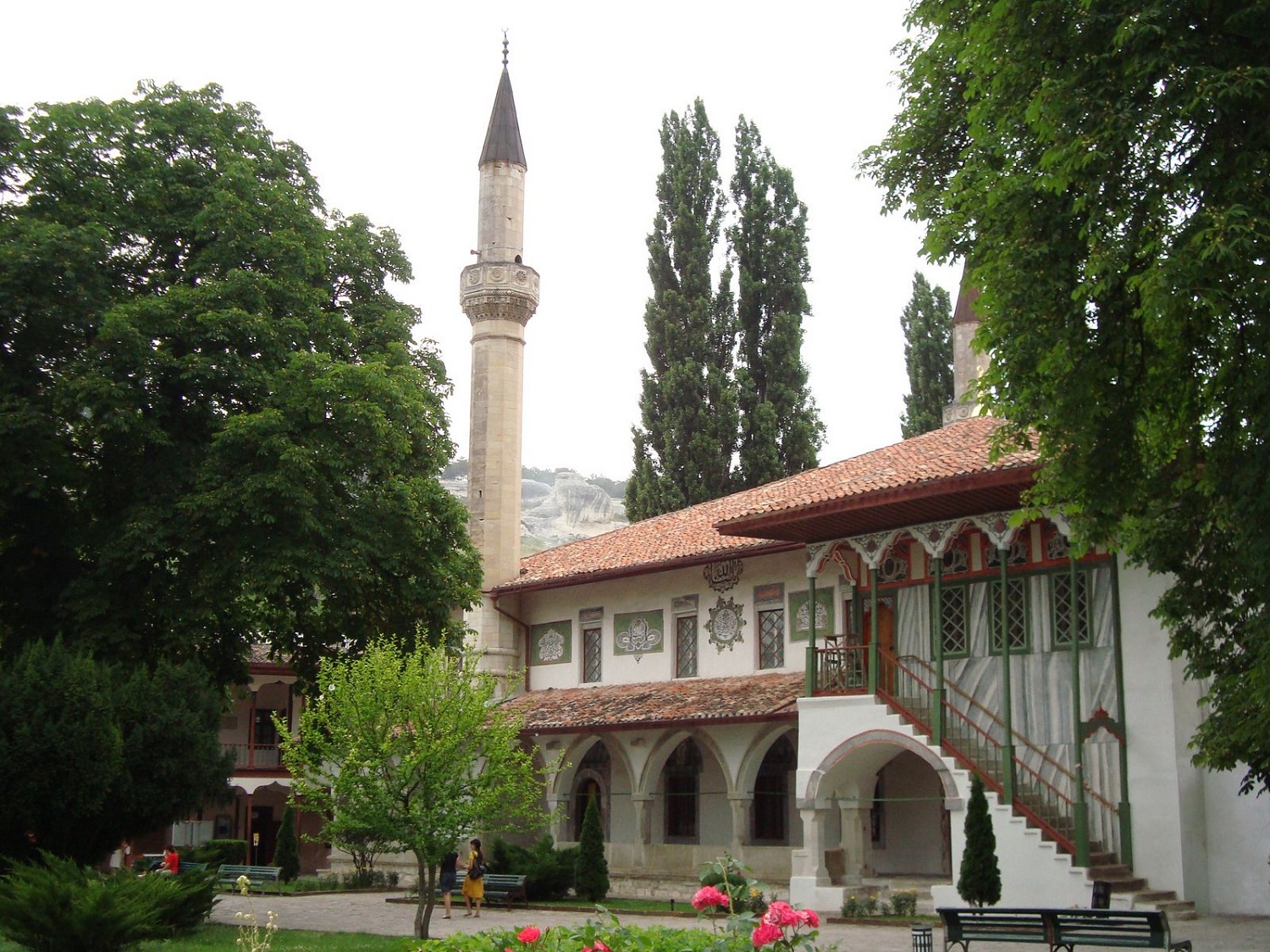 The Mosque of the Bakhchysarai palace in Crimea ~