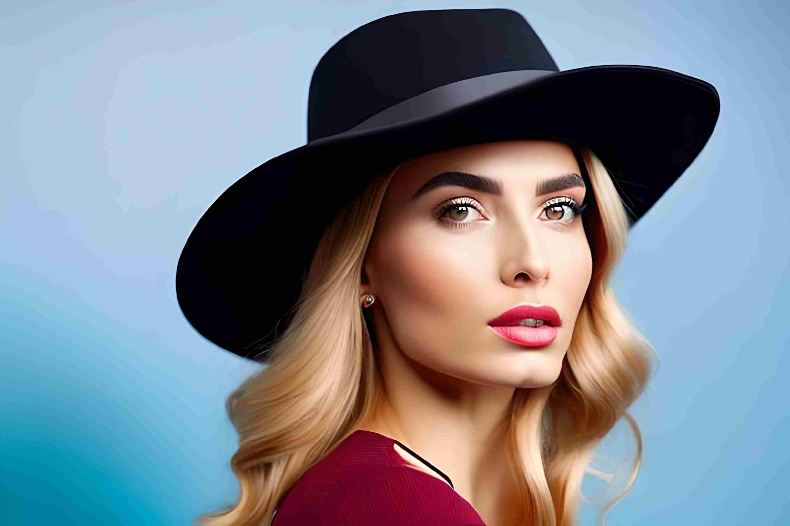 A person wearing a hat

Description automatically generated