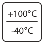 Maximum and minimum temperature symbols
