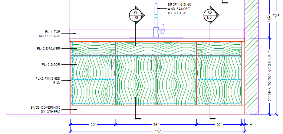 SSD Elevation View Drawings