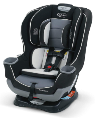 My second favorite FAA-approved car seat is the Graco Extend2Fit Convertible Car Seat 