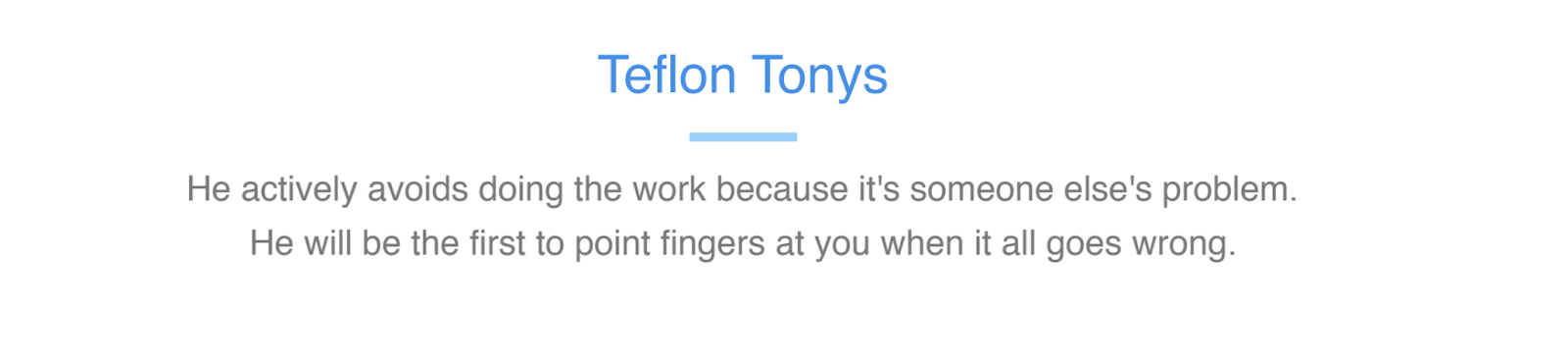 Teflon Tonys definition