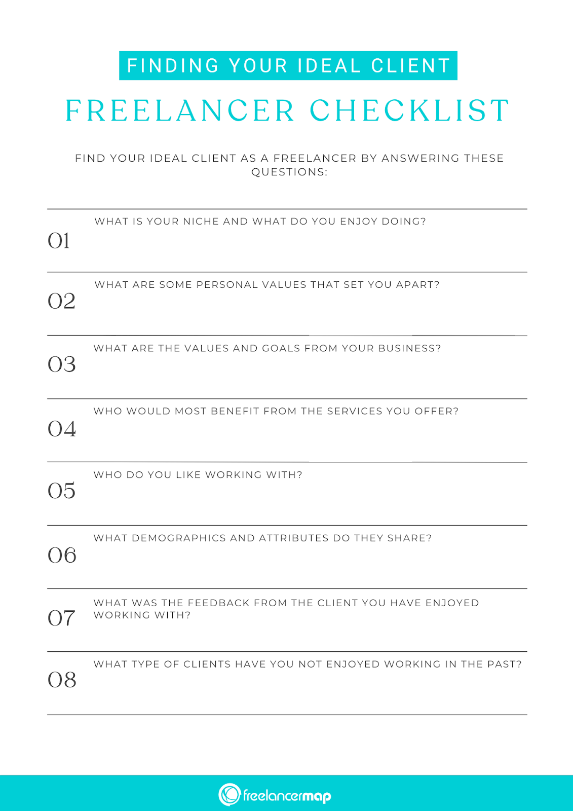 Ideal Client Profile Checklist
