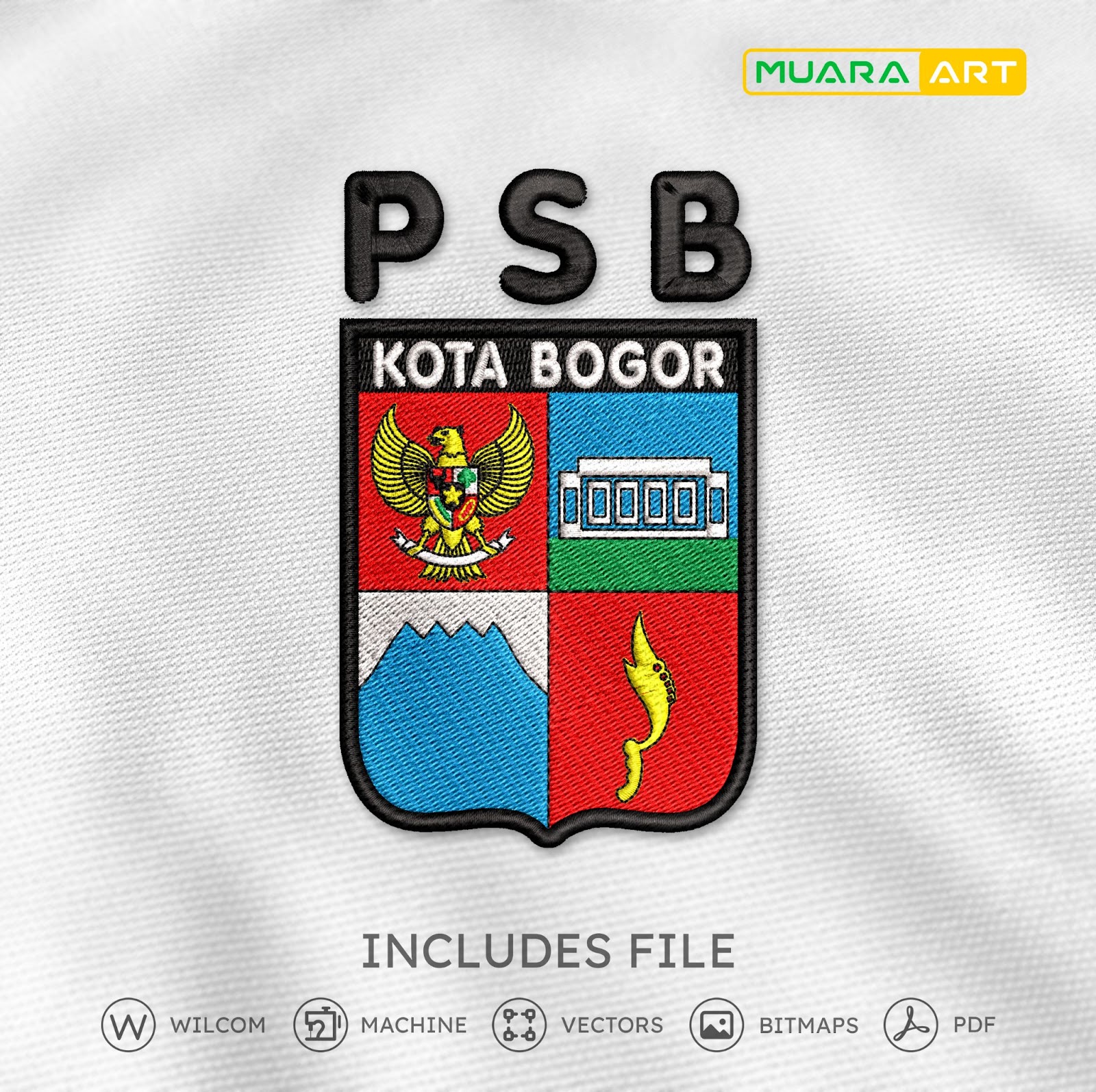 Desain Bordir Logo PSB (Bogor)