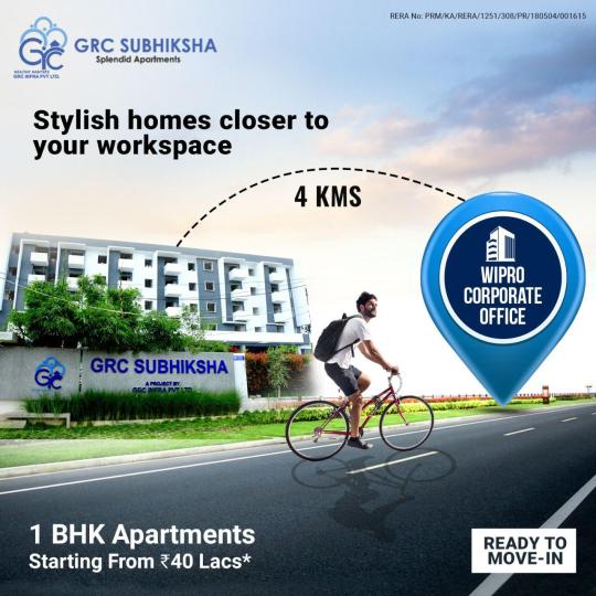 GRC Subhiksha offers Premium Ready to Move Apartments in Sarjapur Road Bangalore. Book 2 & 3 BHK Flats for Sale Sarjapur Road from top builders in Bangalore
