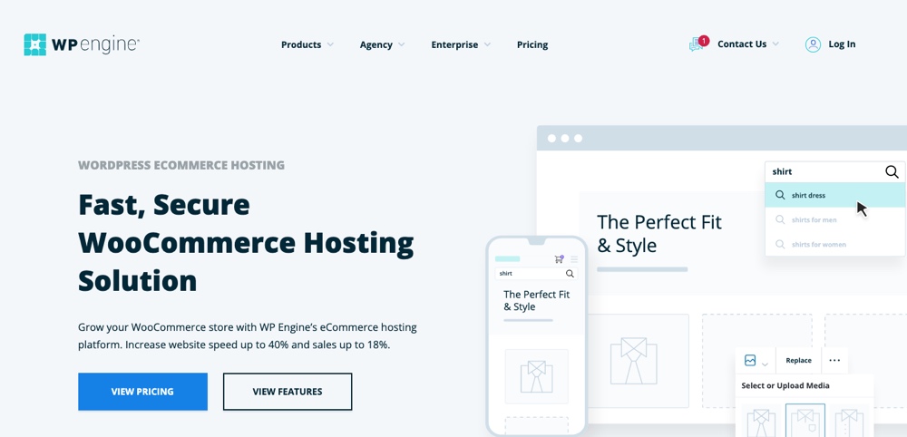 Planos de comércio eletrônico WPEngine