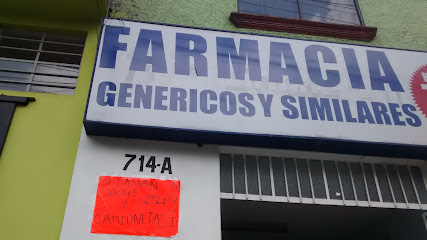 Farmacia Genérico Y Similares Av. La Joya 714 A, Colinas Del Sur, 58095 Morelia, Mich. Mexico