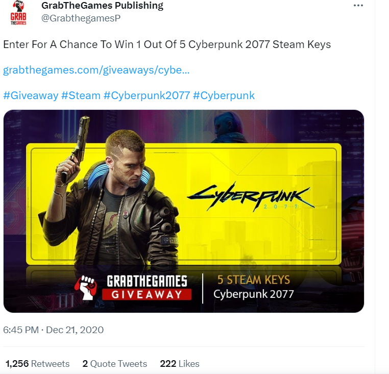 cyberpunk giveaways