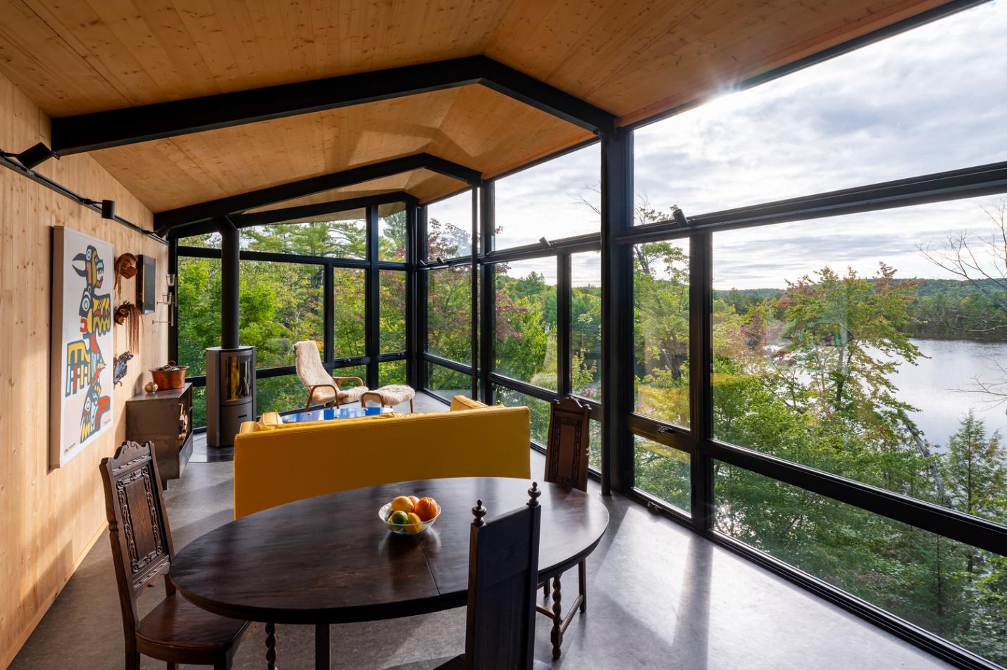 large black windows