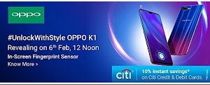 ओप्पो K1 को फ्लिपकार्ट पर 6 फरवरी को लॉन्च किया जाएगा