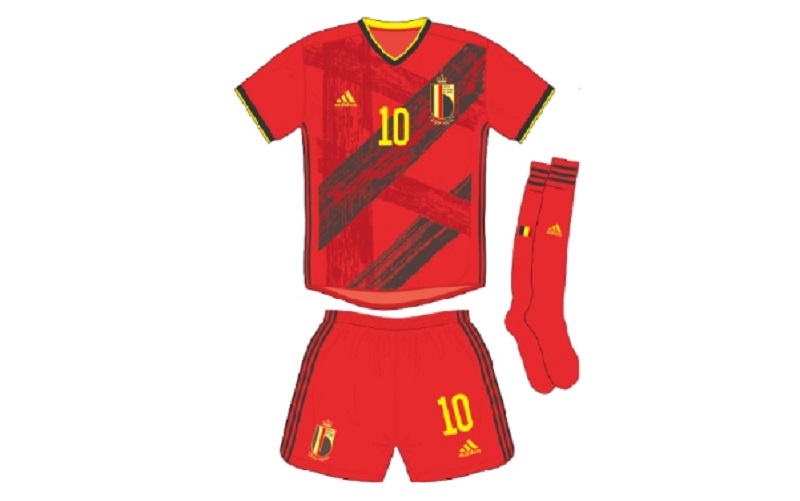 Trang phục của đội tuyển Bỉ tại vòng loại World Cup 2022