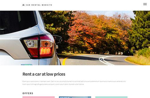 Free Car Rental Website Templates | PHPJabbers