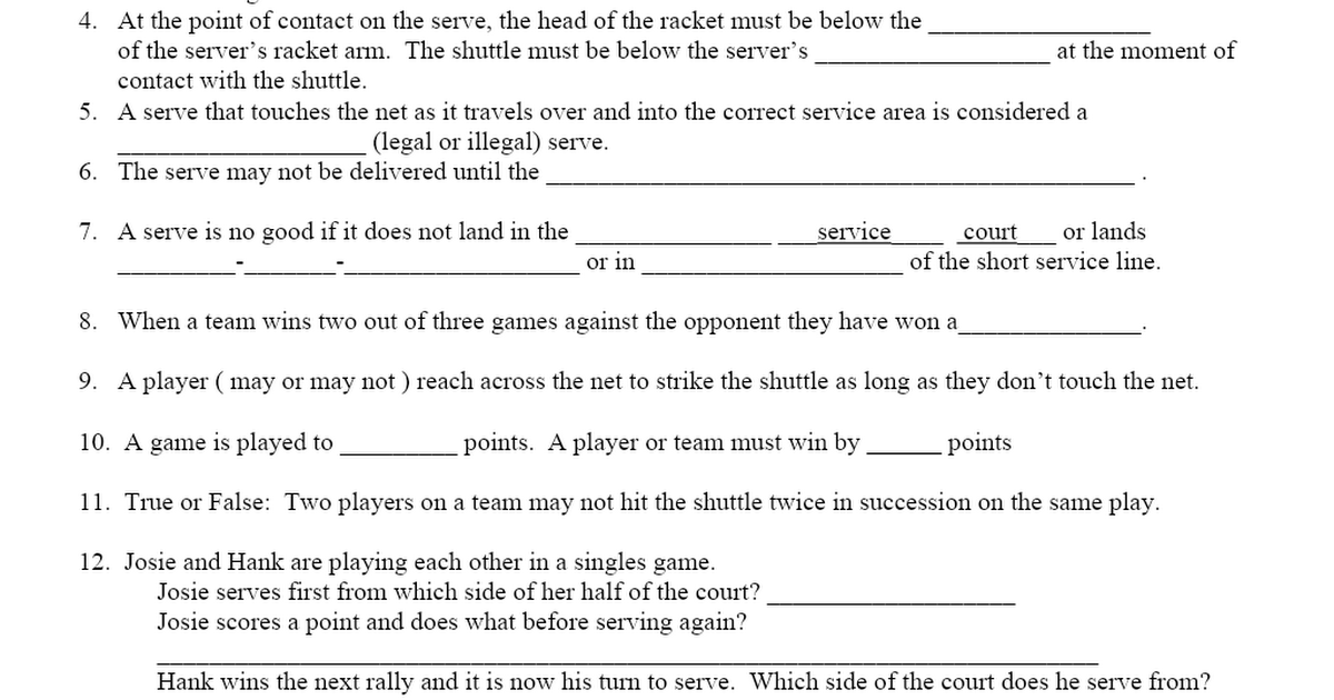 Badminton Worksheet.doc - Google Docs