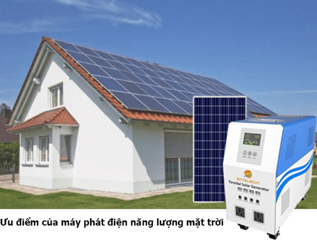 Máy phát điện năng lượng mặt trời có ưu điểm gì