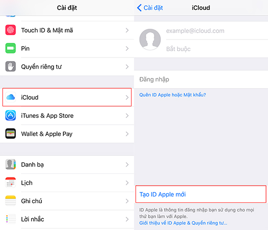 Cách phân biệt tài khoản ID Apple với tài khoản iCloud