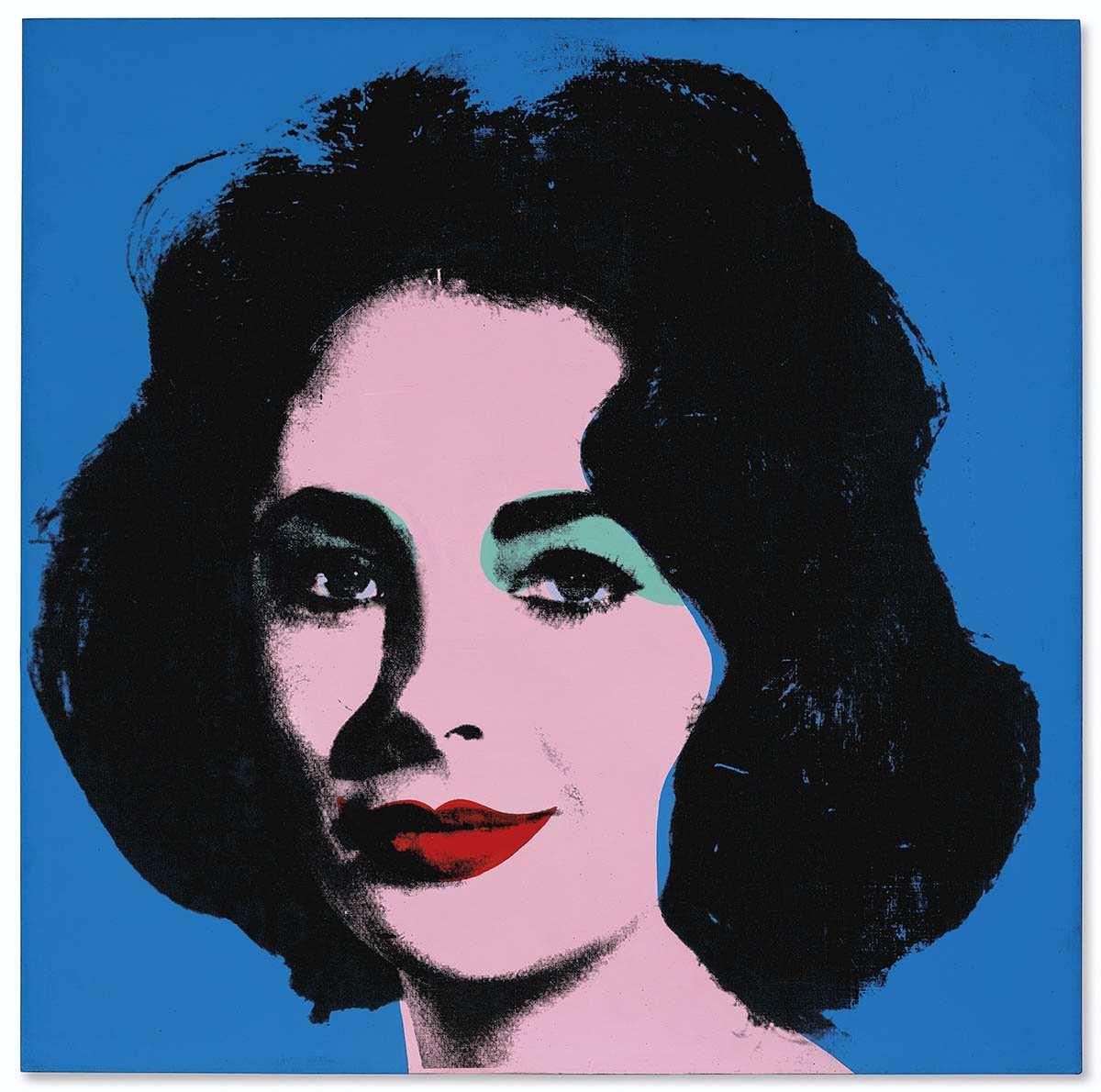 Andy Warhol Liz Taylor portrait