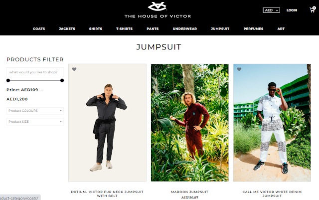 The Victor Closet Jumpsuit Page Screenshot