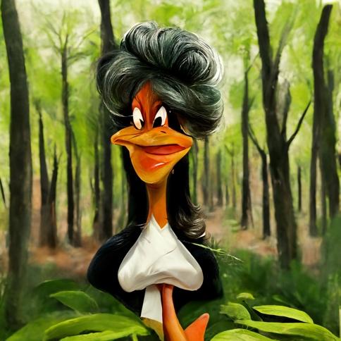 Figure 3: Woman version of daffy duck