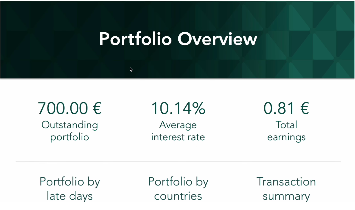 Die Portfolio-Übersicht zeigt dir wichtige Kennzahlen zu deinem Investment bei HeavyFinance