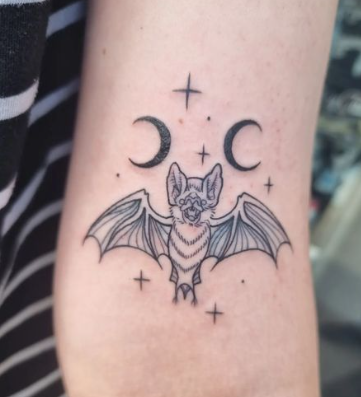Bat Star Tattoo