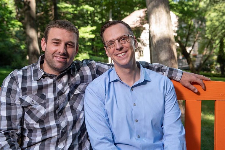 Photo: Jon (on the right) and his husband Kris.