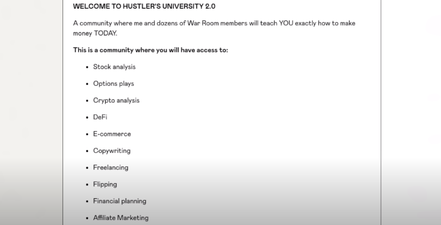 Andrew Tate's Hustler University Course Review by YouTubers 4