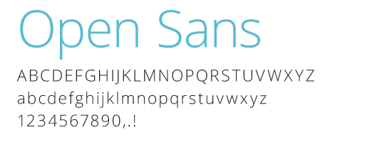 font chữ open sans
