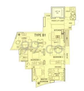 Cuscaden Residences - Configuration B1