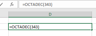 Fórmulas Excel =OCTADEC()