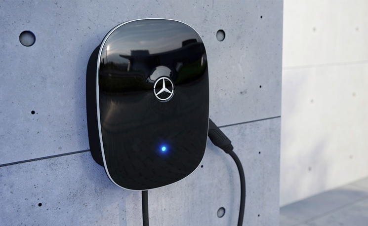 Mercedes EV charging wallbox home
