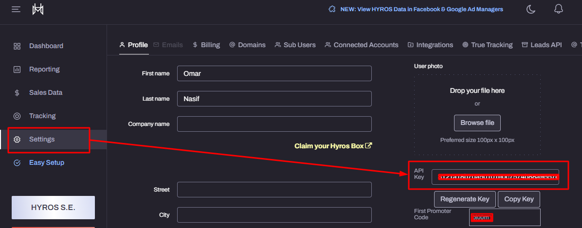 Groupboss Integration with Hyros