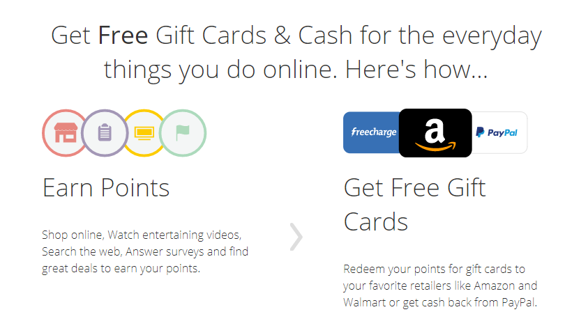 Earn points and get free gift cards
