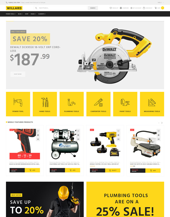 Woocommerce themes Williard