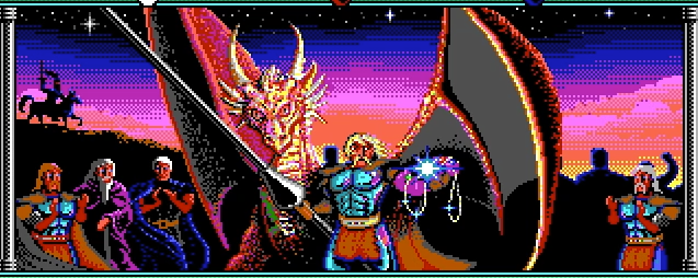 End game screen from Champions of Krynn