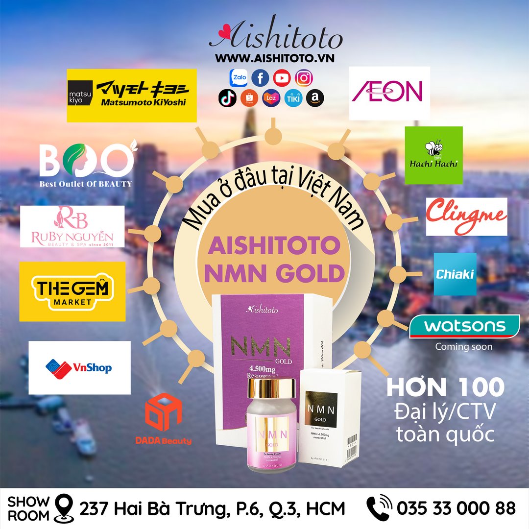 Khách hàng dễ dàng tìm thấy NMN Gold tại 100 hệ thống bán hàng trên toàn quốc