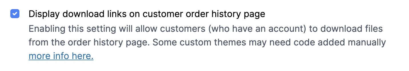 display in customer accounts