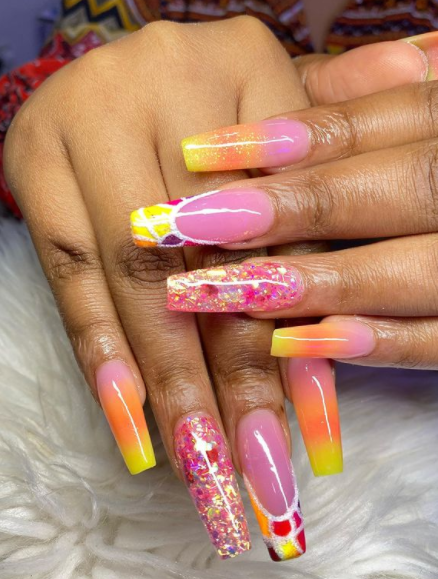Magical Light Ombre Nail Designs