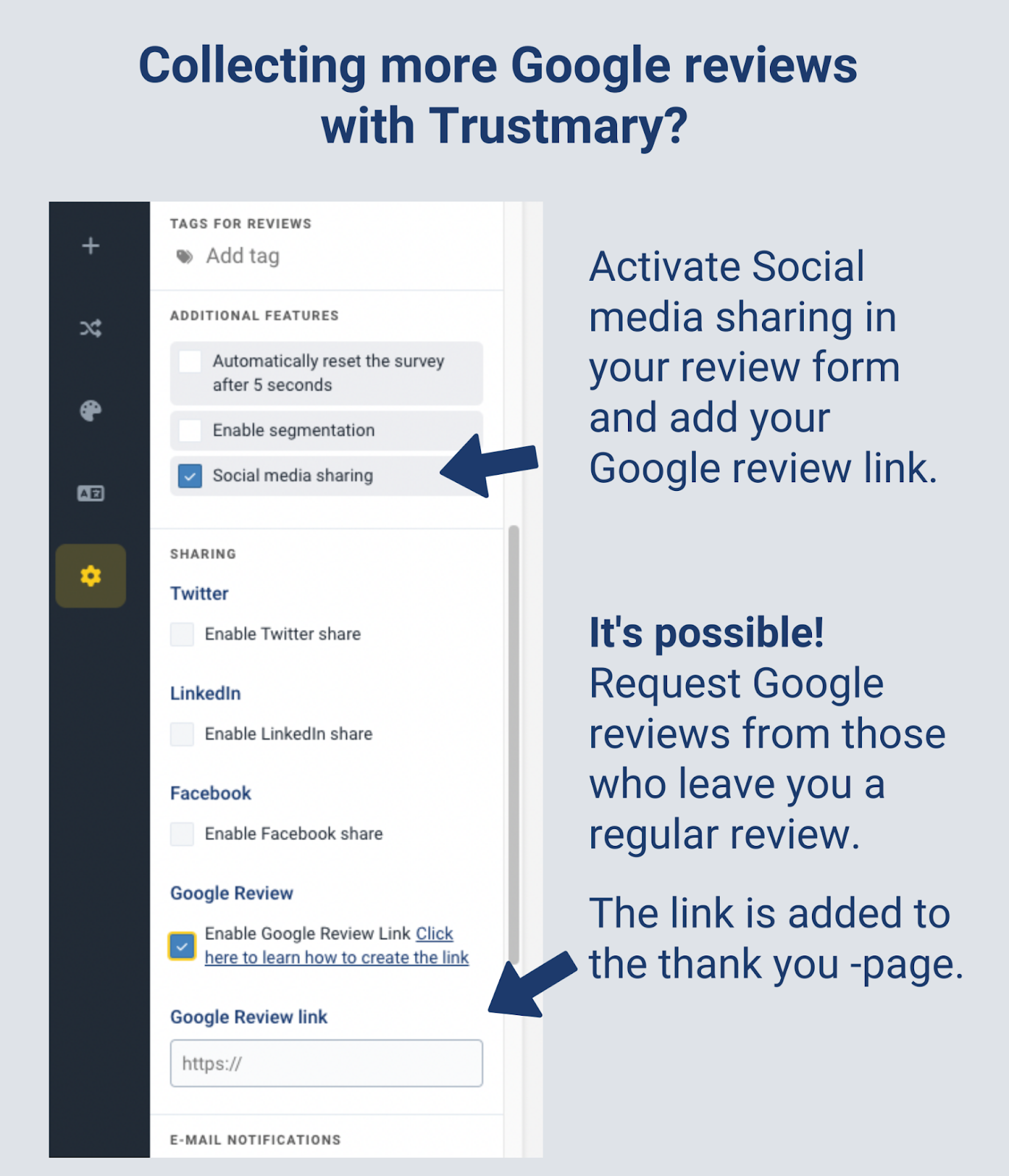 kerää enemmän google-arvosteluja trustmaryn avulla 