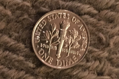 back of a dime