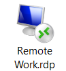 Remote Work.rdp icon