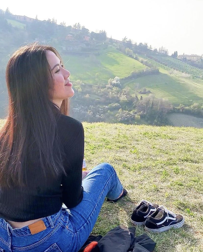 Relaxing in the peaceful italian countryside